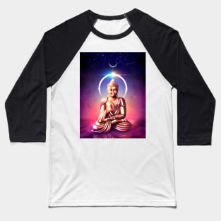 Buddha Under Ethereal Sky Baseball T-Shirt